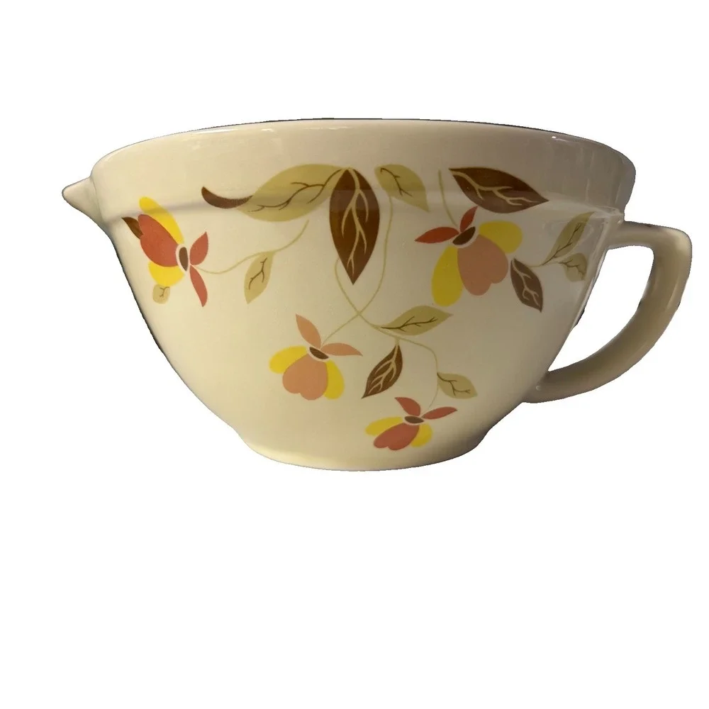Vintage Hall China Autumn Leaf Batter Bowl China Specialties Limited Edition 9
